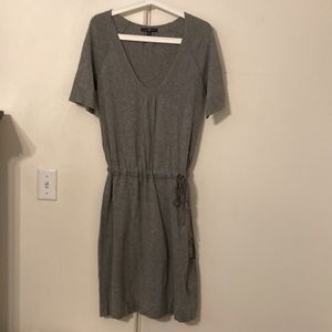 Vintage Gap Heather Gray Knit Tie-waist Casual Dress